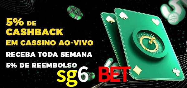 Promoções do cassino ao Vivo sg6 bet